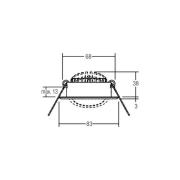 BRUMBERG LED inbouwspot BB09, RC-dimbaar, roestvrij staal