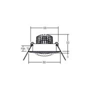 BRUMBERG Spot BB13 dim2warm dimbare aansluitdoos, zwart