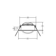 BRUMBERG LED inbouwspot BB09 on/off, aansluitdoos, roestvrij staal