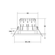 BRUMBERG Spot BB21 IP65 dimbare aansluitdoos structuur wit