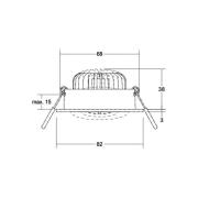 BRUMBERG LED spot BB34 aan/uit aansluitdoos structuur wit