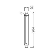 OSRAM LED lamp buislamp S15, S19, 28,4 cm, 7W, 2.700 K