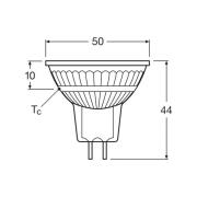 OSRAM LED reflectorlamp GU5.3 set van 3, 6,5 W, 12 V, 2.700 K, 36°