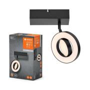LEDVANCE Saturnus CCT LED wandspot, schakelaar, zwart