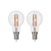 Arcchio LED filament lamp E14 G45, set van 2, 2700 K