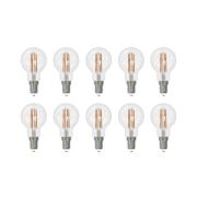 Arcchio LED filament lamp E14 G45, set van 10, 3000 K