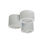 Lindby plafondspot Jyla, wit, 4.200 K, 3-lamps, lens, GX53