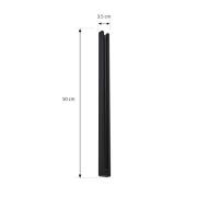 Lindby Stroomrail, 50 cm, zwart, 1-fase railsysteem