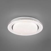 Plafondlamp Atria, Ø 38 cm, wit, kunststof, CCT