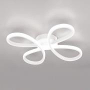 Fly LED plafondlamp, mat wit, 4.000 K, 40 cm x 40 cm
