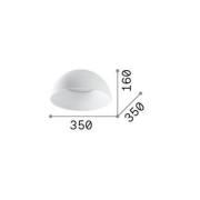 Ideal Lux LED plafondlamp Corolla-1, wit, metaal, Ø 35 cm