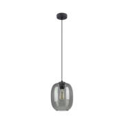 Hanglamp Elio, glas, grafiet, 1-lamp