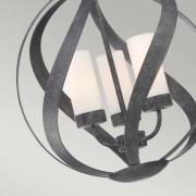 Hanglamp Blacksmith, zwart/wit, Ø 40,7 cm