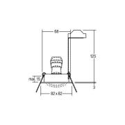 BRUMBERG inbouwspot Tirrel-S, GU10 fitting, structuur wit