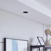 Arcchio Harcos LED downlight, zwart, Ø 8 cm, 4.000K