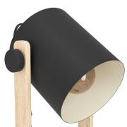 Hornwood tafellamp, hoogte 42 cm, zwart/bruin, staal
