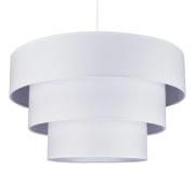 Textiel-hanglamp Luneta, wit, Ø 45 cm