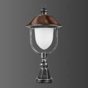 Sokkellamp 1157, zwart/koper