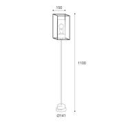 Tuinverlichting Cubic³ 3371 messing antiek/helder