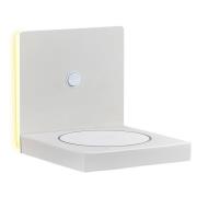Zanzibar LED wandlamp met oplaadstation, wit