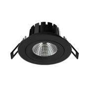 SLC DL04 LED inbouwlamp zwart 2.700 K