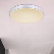 Sonny LED plafondlamp, zilver, CCT, Ø 41 cm