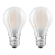 OSRAM LED lamp E27 4W warmwit 2 per set