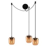 UMAGE Eikel hanglamp 3-lamps amber messing