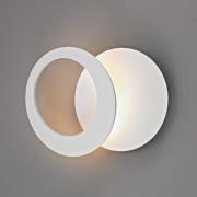 Toronto LED wandlamp, wit, Ø 26 cm, aluminium, verstelbaar