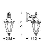 Buitenwandlamp in landhuisstijl 746 S