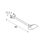 SLV LED wandlamp Today Pro, zwart, aluminium, lengte 66,6 cm