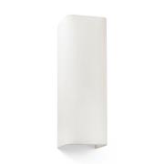 Wandlamp Cotton, hoekig, 37 x 12 cm, beige