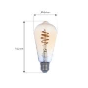 LUUMR Slimme LED lamp E27 ST64 amber 4.9W Tuya WLAN