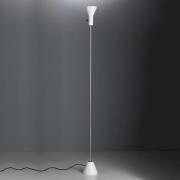 Witte designer vloerlamp Gru met led-licht