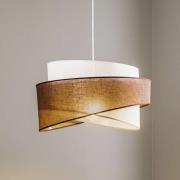 Hanglamp Brooklyn, bruin/beige