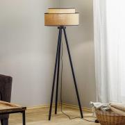 Vloerlamp Boho jute & zwart, hoogte 145 cm