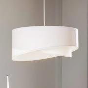 Vivien hanglamp in wit velours