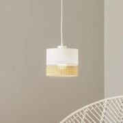 Hanglamp Paglia wit/rattan 1-lamp Ø 20 cm