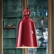 Vintage hanglamp C1745, conisch, bordeaux