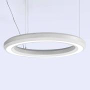 LED hanglamp Materica bodem Ø 60 cm wit