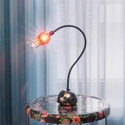 serien.lighting Poppy Table, zwart/robijnrood