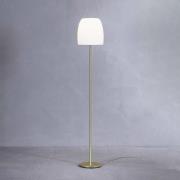 Prandina Notte F1 vloerlamp, messing/wit