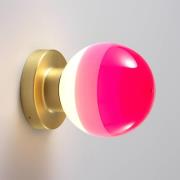 MARSET Dipping Light A2 LED wandlamp roze/messing