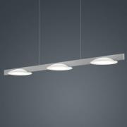 Helestra Pole LED hanglamp 3-lamps nikkel