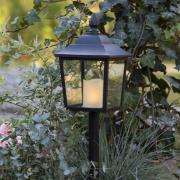 LED-graflantaarn Flame Lantern, hoogte 52 cm