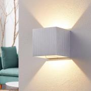 LED wandlamp Esma in grijs aluminium