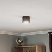 Ita LED downlight in zwart met diffuser, Ø 10 cm