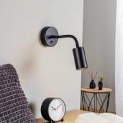 Wandlamp Eye Flex S, zwart