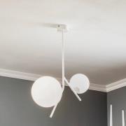 Hanglamp Dione, 2-lamps, wit