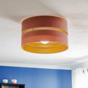 Plafondlamp Golden Duo Ø 40cm lichtroze/goud